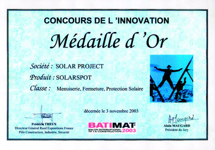 Atlantique Goutt'alu - Concours innovation Médaille d'Or